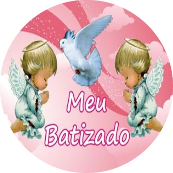 BATIZADO MENINA 001 19 CM - PAPEL ARROZ ESPECIAL