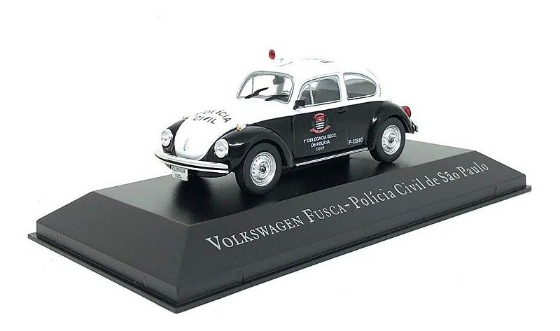 Volkswagen Fusca Polícia Civil De São Paulo - 1/43 - Minicars Brasil