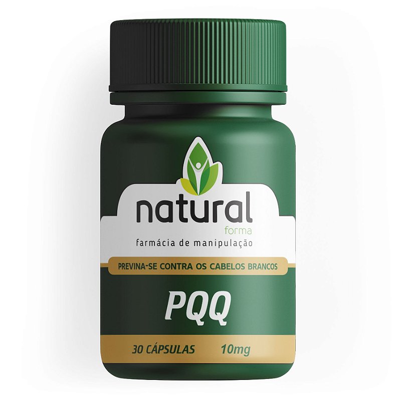 PQQ 10MG 30 Cápsulas - Previna-se Contra Cabelos Brancos | Natural For