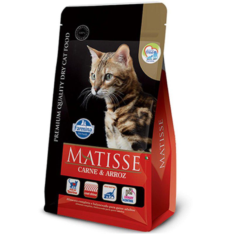 Ração Farmina Matisse para Gatos Adultos Sabor Carne e Arroz 7,5 kg -  Produtos Pet Online