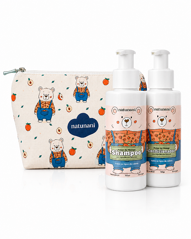Kit Viagem Pomar de Pêssego Shampoo + Condicionador – Natunani