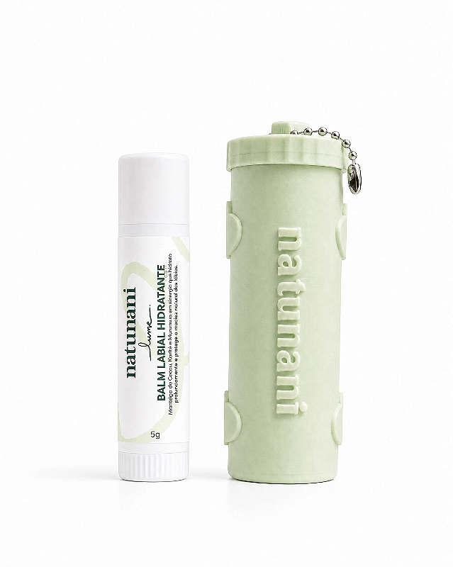 Kit Balm Labial Hidratante + Case Personalizada Natunani