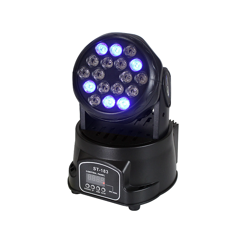 MINI MOVING WASH 18X3W RGB - R2 Luz | Iluminação Profissional