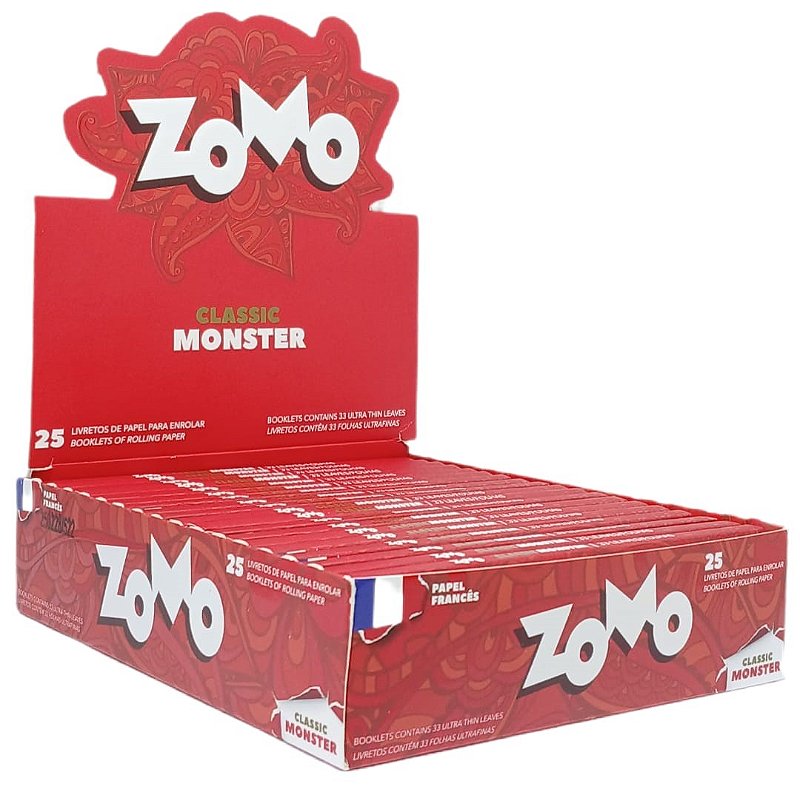 Seda Zomo Monster King Size - Display 25 un - Adoromato Headshop