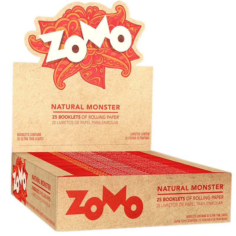 Seda Zomo Natural Monster King Size - Display 25 un - Adoromato