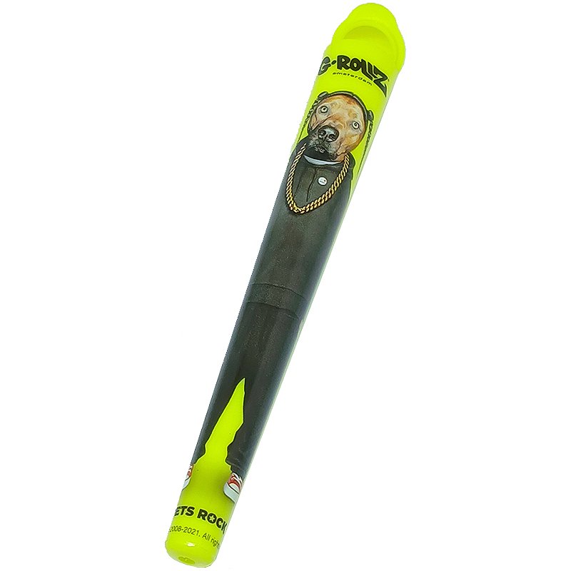 Tubo G-Rollz Pets Rock 'Rap' Amarelo - Unidade - Adoromato