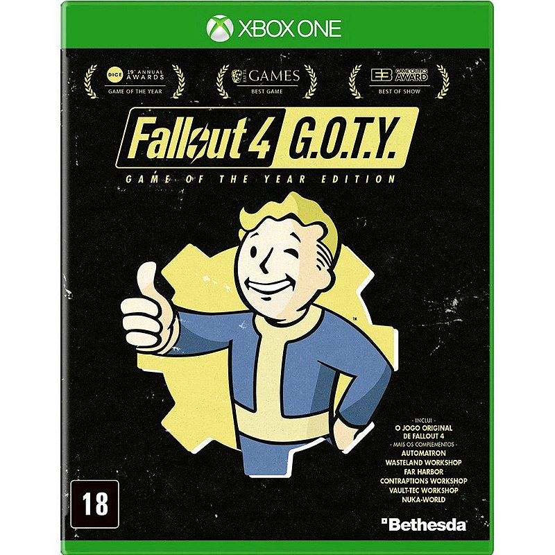 Fallout 4 é eleito Jogo do Ano (passado) na premiação DICE Awards