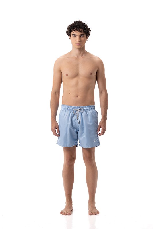 Short de praia masculino azul claro - MYROFICIAL