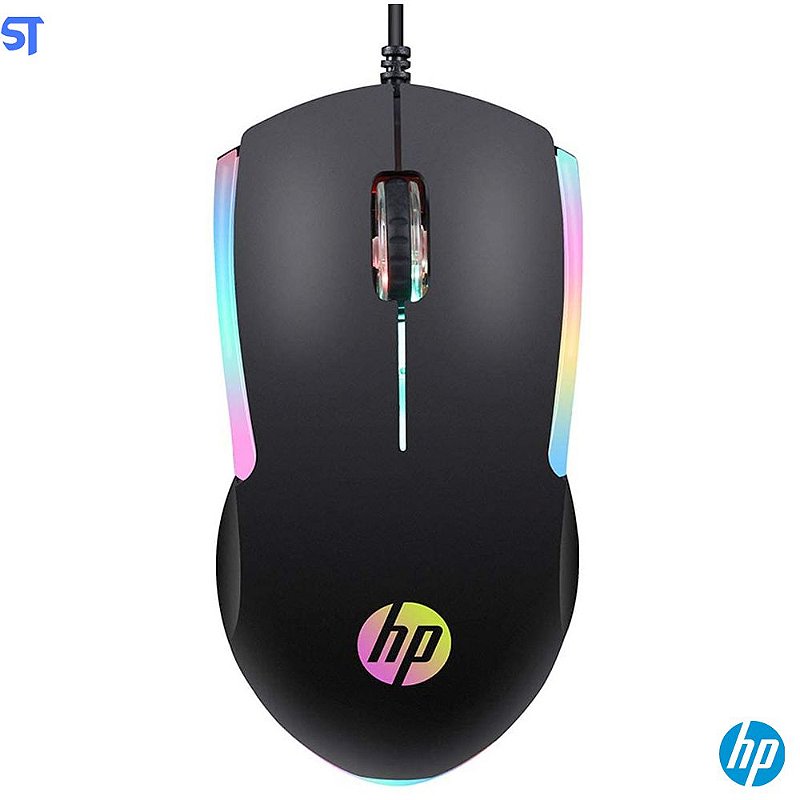 Mouse Gamer HP M160 com 1.000 Dpi RGB LED Preto SobralTech