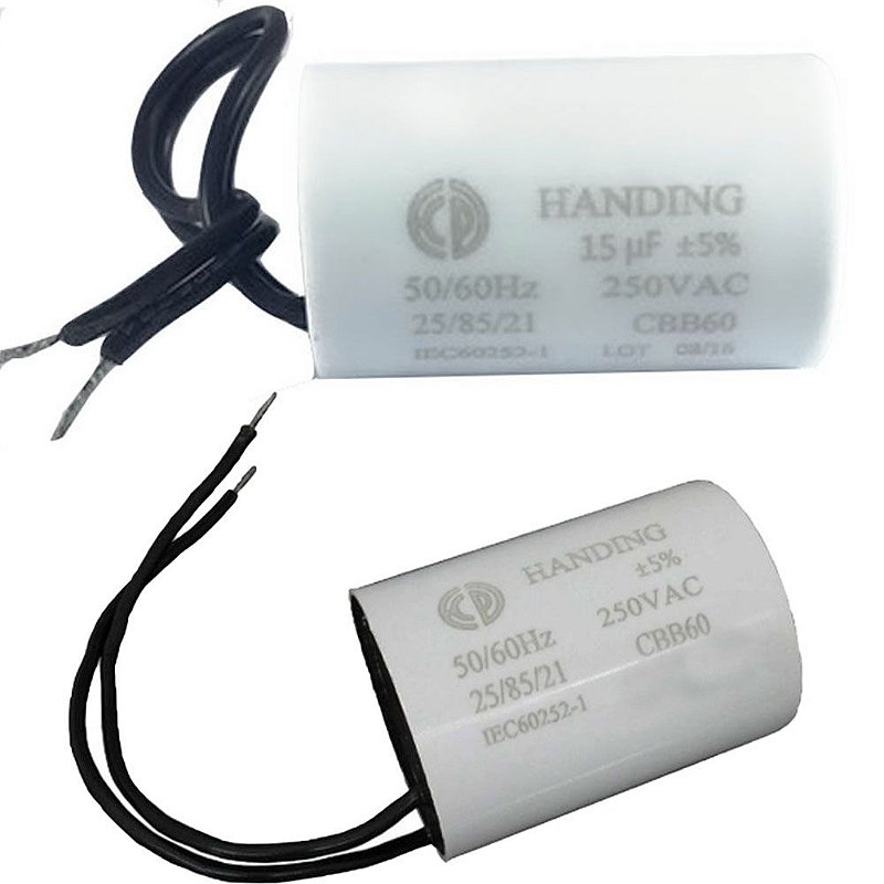 Capacitor De Motor de Portão Automático 15Uf 250Vac SobralTech