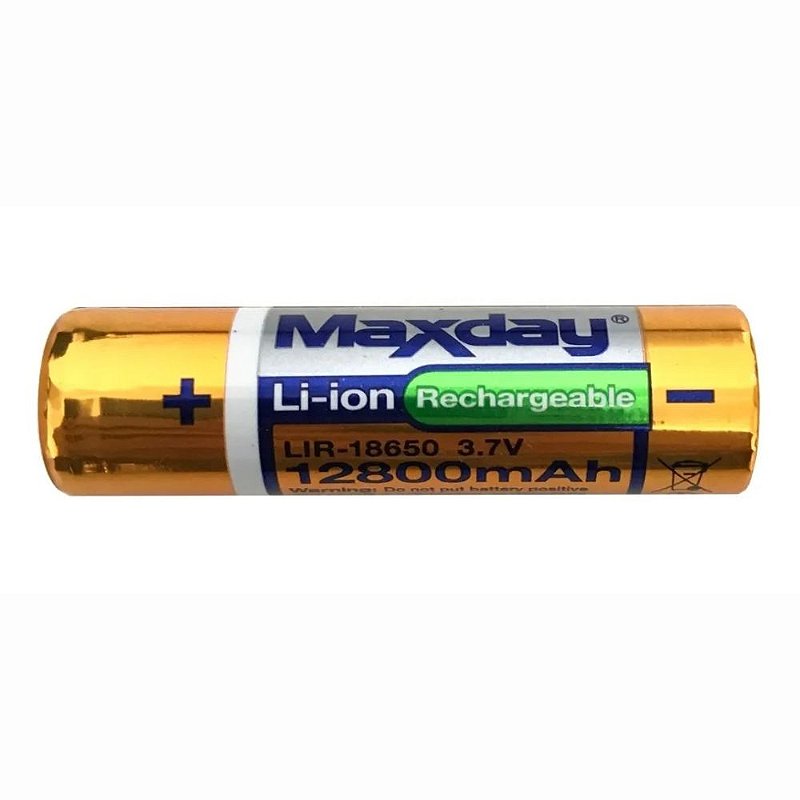 Pila 18650 Recargable Li-Ion 3.7 V 4000 mAh marca Maxday