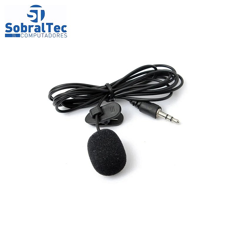 Microfone Lapela Lavalier Profissional JH 043 3.5mm P2 Aux SobralTech