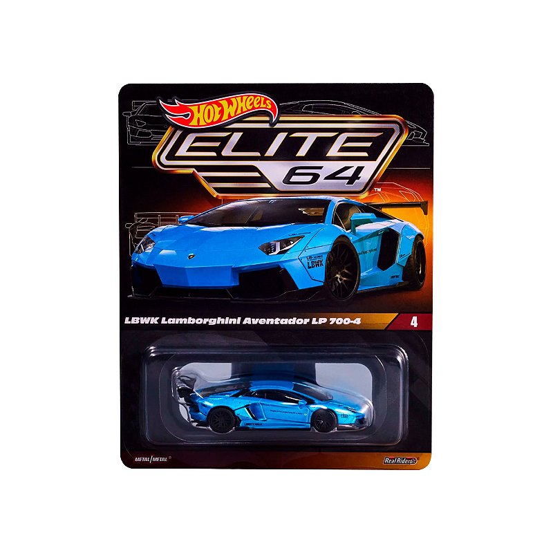 ホットウィール ELITE64 LBWK ランボルギーニアヴェンタドール Miniatrua Hot Wheels Elite 64 Lamborghini Aventador LBWK