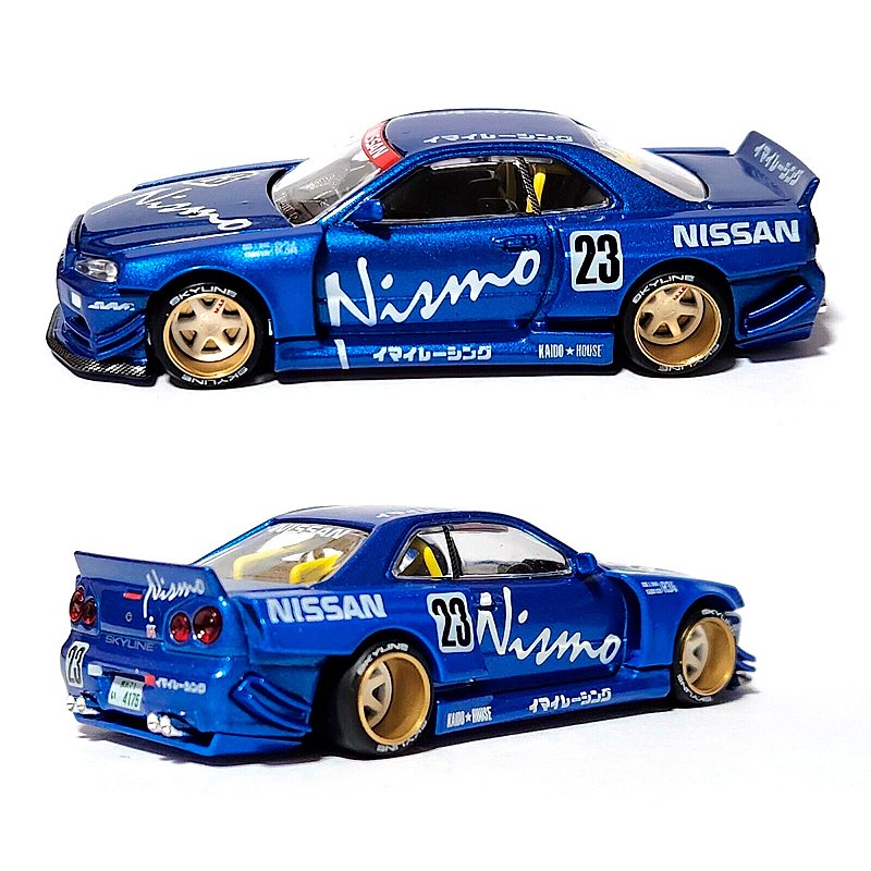 Miniatura Kaido House x Mini GT 1:64 Nissan Skyline GT-R (R34