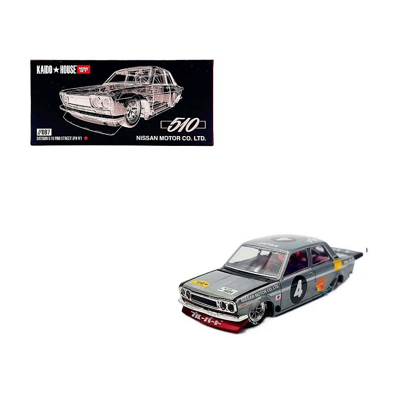Miniatura Diecast CHASE - Kaido House x Mini GT 1:64 Datsun 510