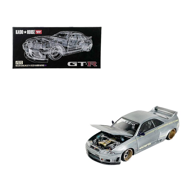 CHASE Miniatura Diecast Kaido House x Mini GT 1:64 GT-R (R33) #72