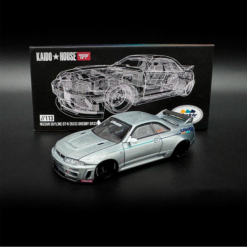 CHASE Kaido House 1:64 Nissan Skyline GT-R (R33) #116 Carbon