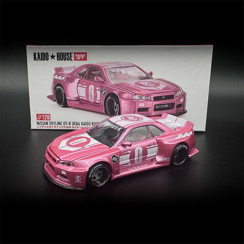 ミニカー Nissan Skyline R34 KAIDO HOUSE 1/64 Miniatura Kaido House 1:64 Nissan GT-R R34 #128 - Counting Minis