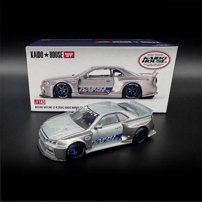 CHASE Kaido House 1:64 Nissan Skyline GT-R (R34) #143 - Counting Minis