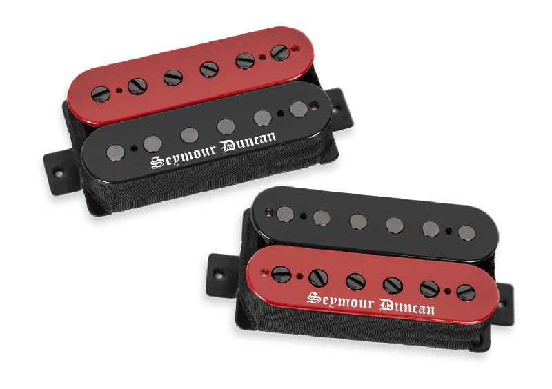 Captador Seymour Duncan (Par) Black Winter, HB Red/Blk Zebra