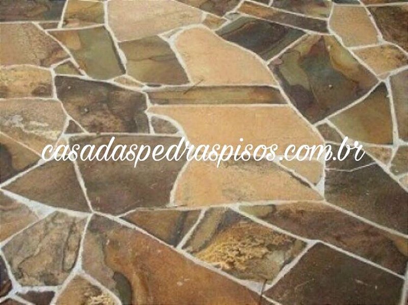 Caco de Pedra Ferro Ferrugem 1m² - Global Pedras