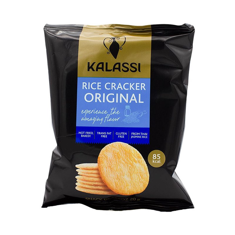 Kalassi Rice Cracker Biscoito Tai Kalassi Rice Cracker Original 20g - Família Scopel Delivery