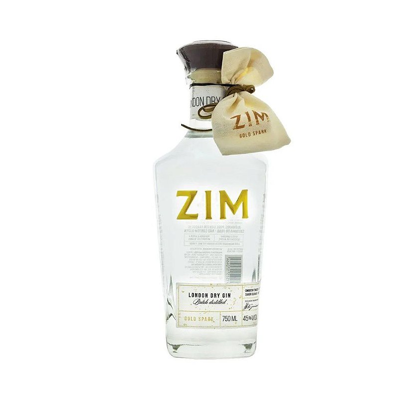 Gin Zim Gold Spark 750ml - Família Scopel Delivery