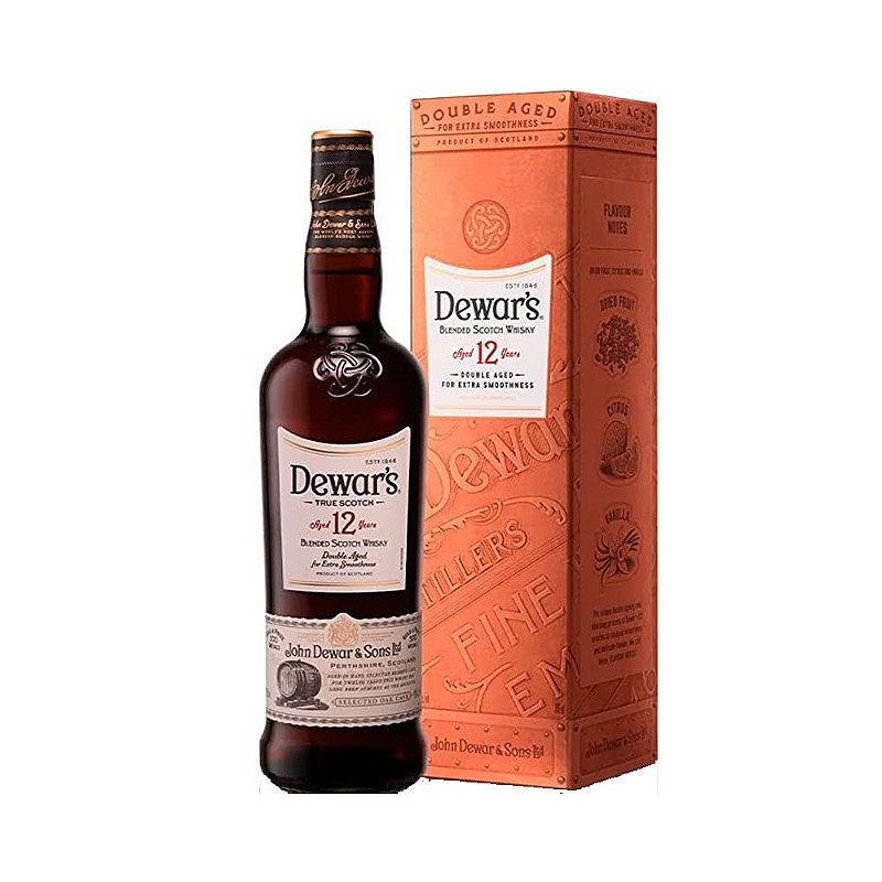 Whisky Dewar's 12 anos Double Aged 750ml - Família Scopel Delivery