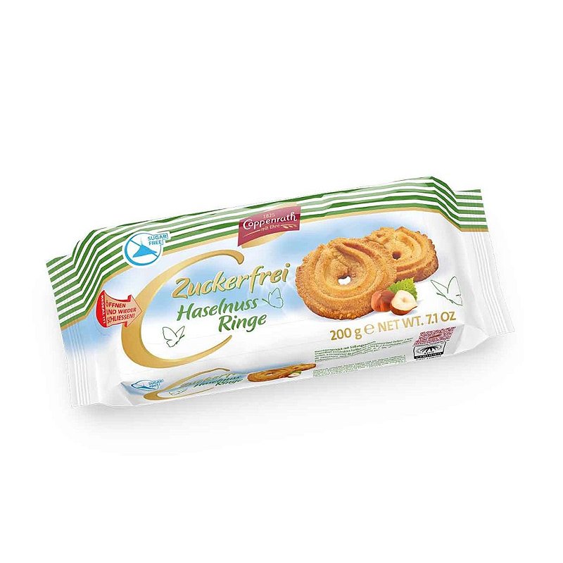 Coppenrath Haselnuss-Ringe Zuckerfrei (200 G