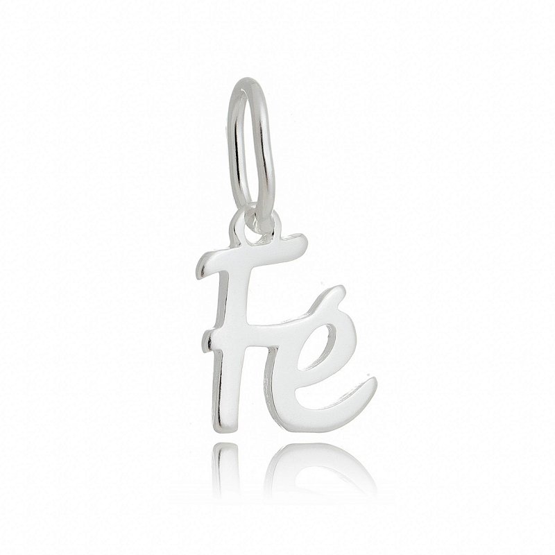 Pingente Fé em prata 925