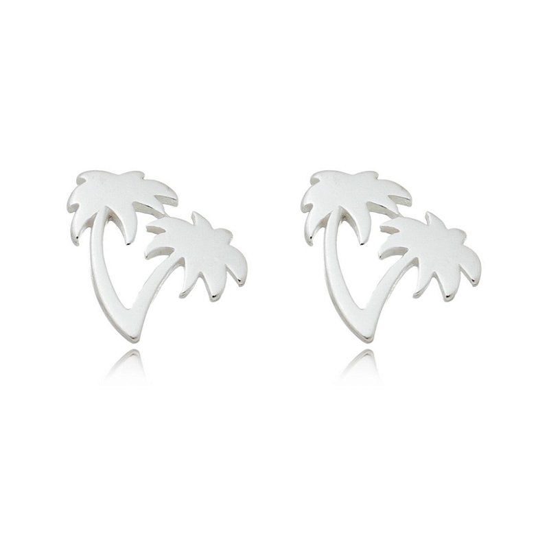 Brinco coqueiro em prata 925