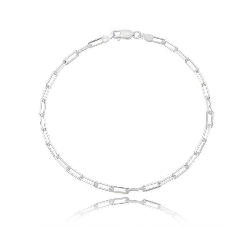 Pulseira elos masculina em prata 925