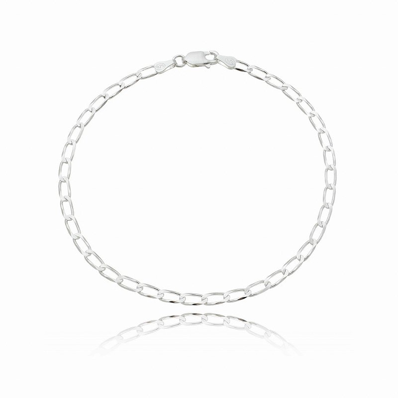 Pulseira elos masculina em prata 925