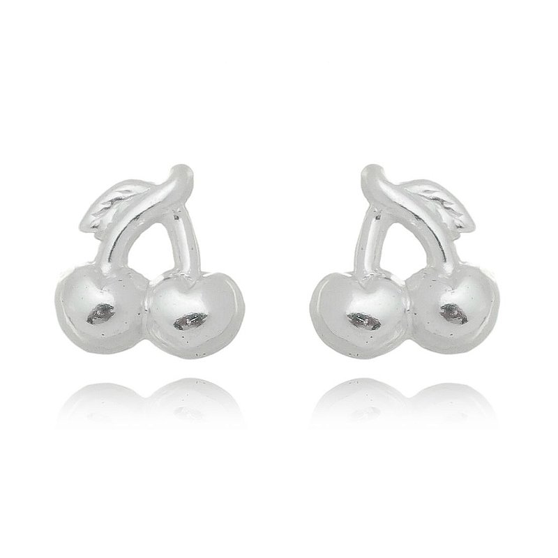 Brinco Cereja em prata 925