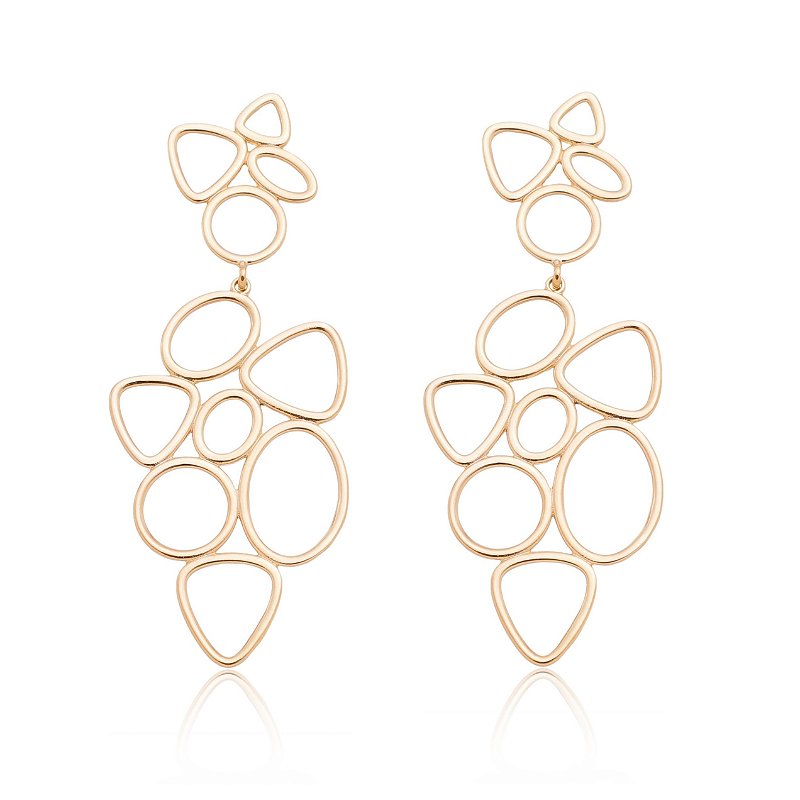 Brinco folheado a ouro 18k