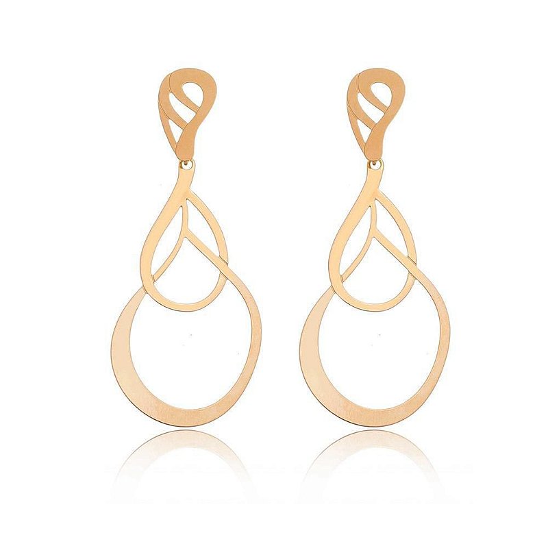 Brinco folheado a ouro 18k