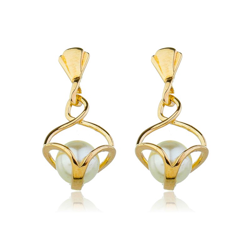 Brinco Elfo folheado a ouro 18k