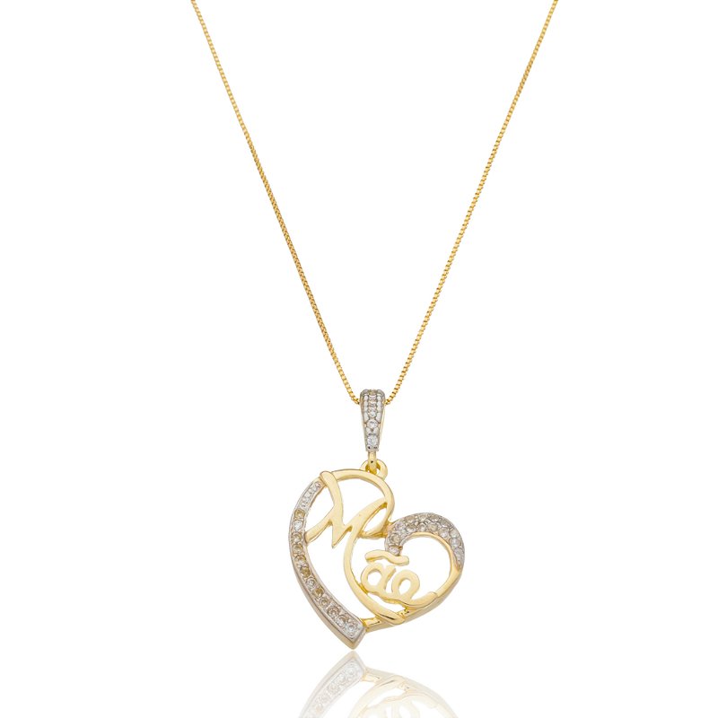 Pingente Mãe folheado a ouro 18k