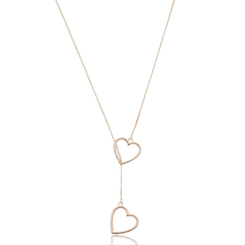 Gargantilha gravatinha folheada a ouro 18k