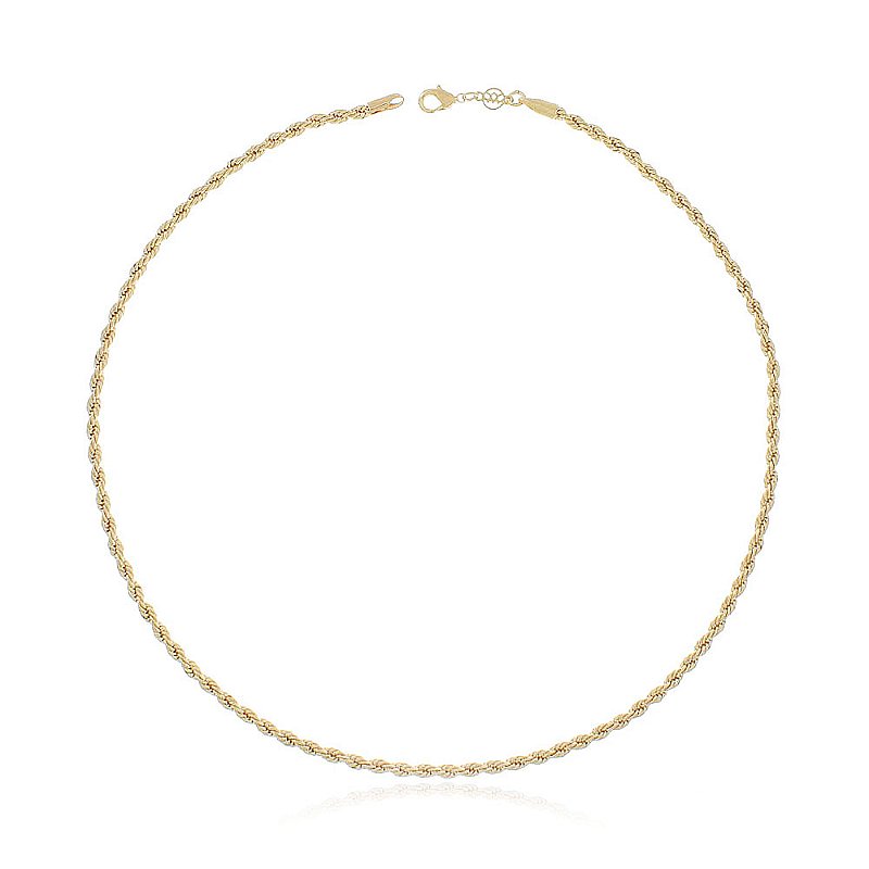 Corrente Cordão Baiano folheado a ouro 18k 45cm