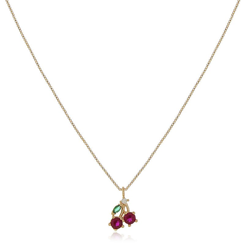 Gargantilha infantil folheada a ouro 18k