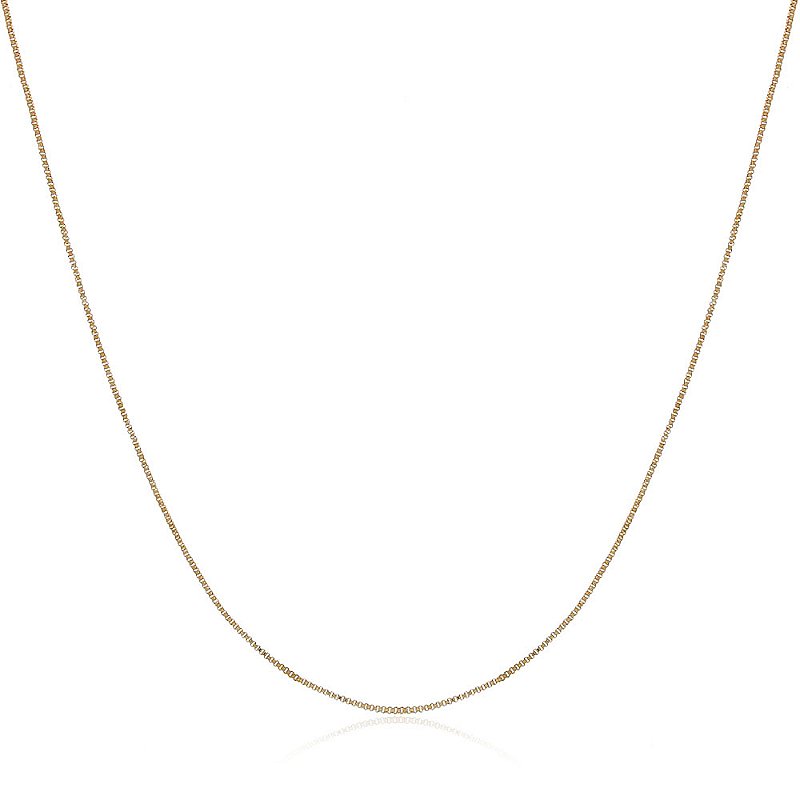 Corrente Veneziana folheada a ouro 18k 70cm