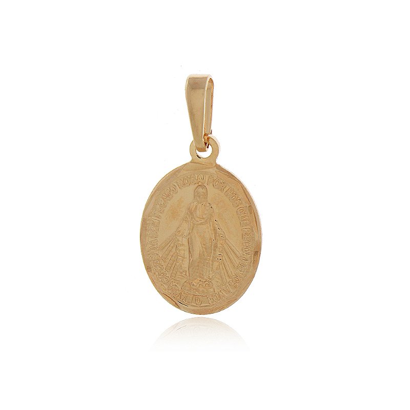 Pingente Nossa Senhora das Graças folheado a ouro 18k