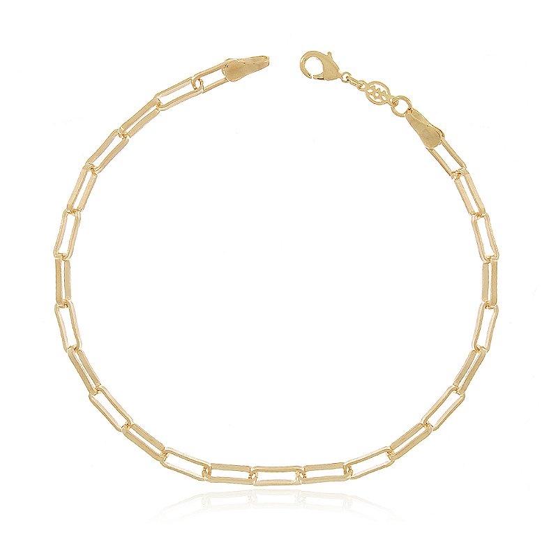 Pulseira Elos folheada a ouro 18k 23cm