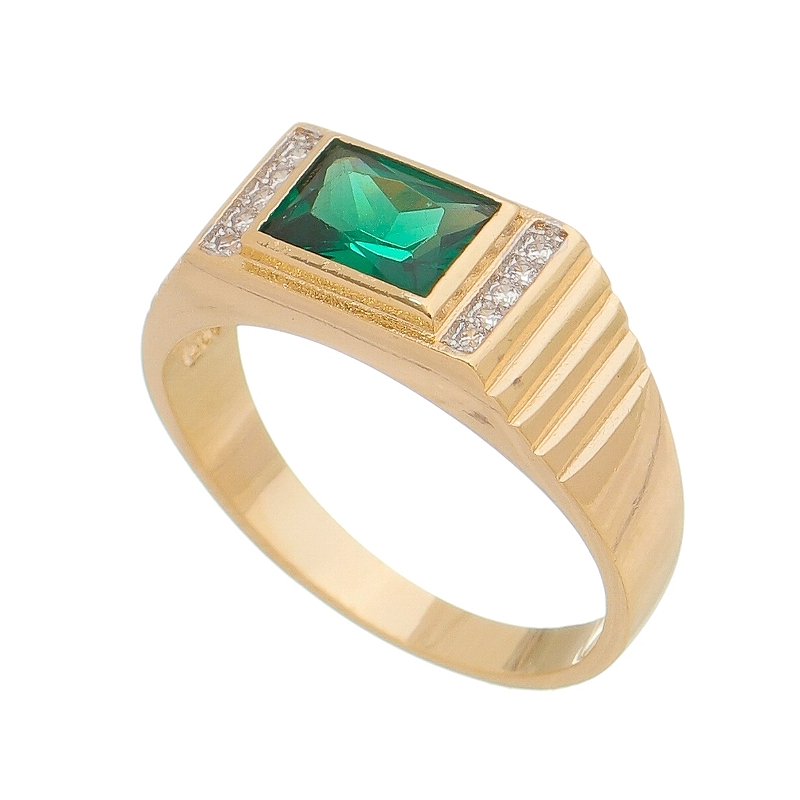 Anel folheado a ouro 18k