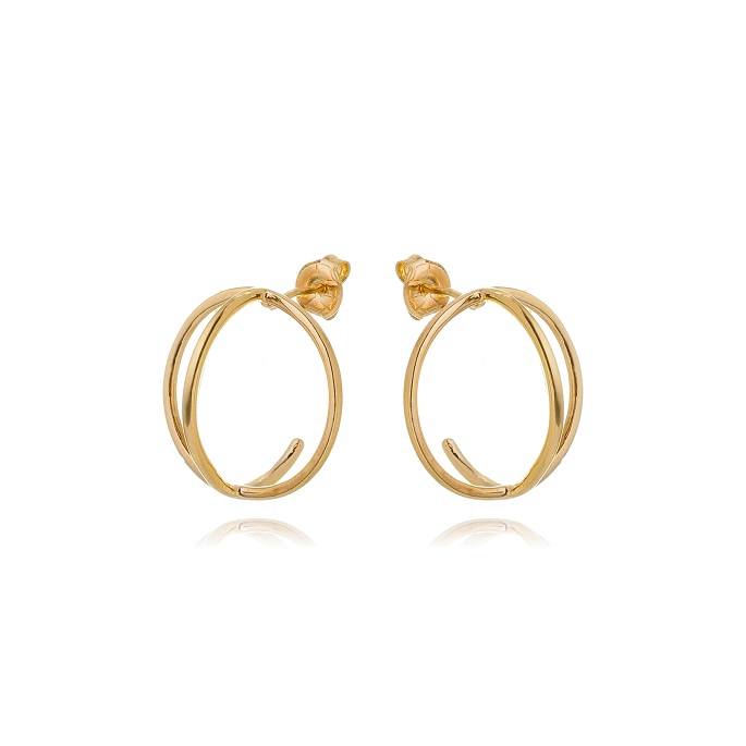Brinco folheado a ouro 18k
