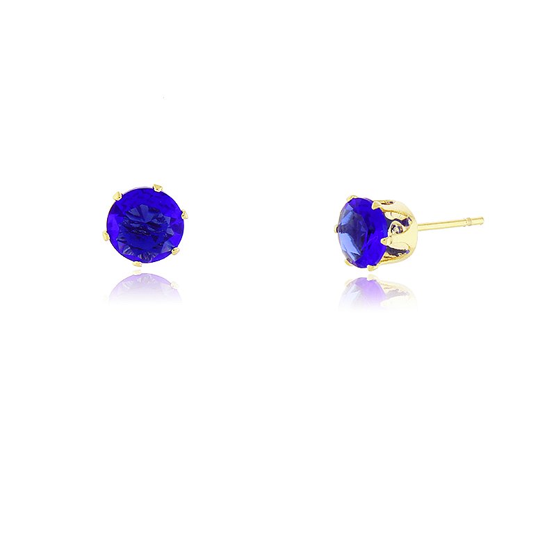 Brinco ponto de luz folheado a ouro 18k