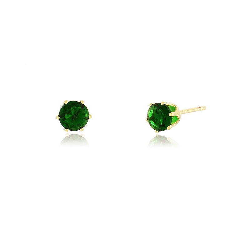 Brinco ponto de luz folheado a ouro 18k