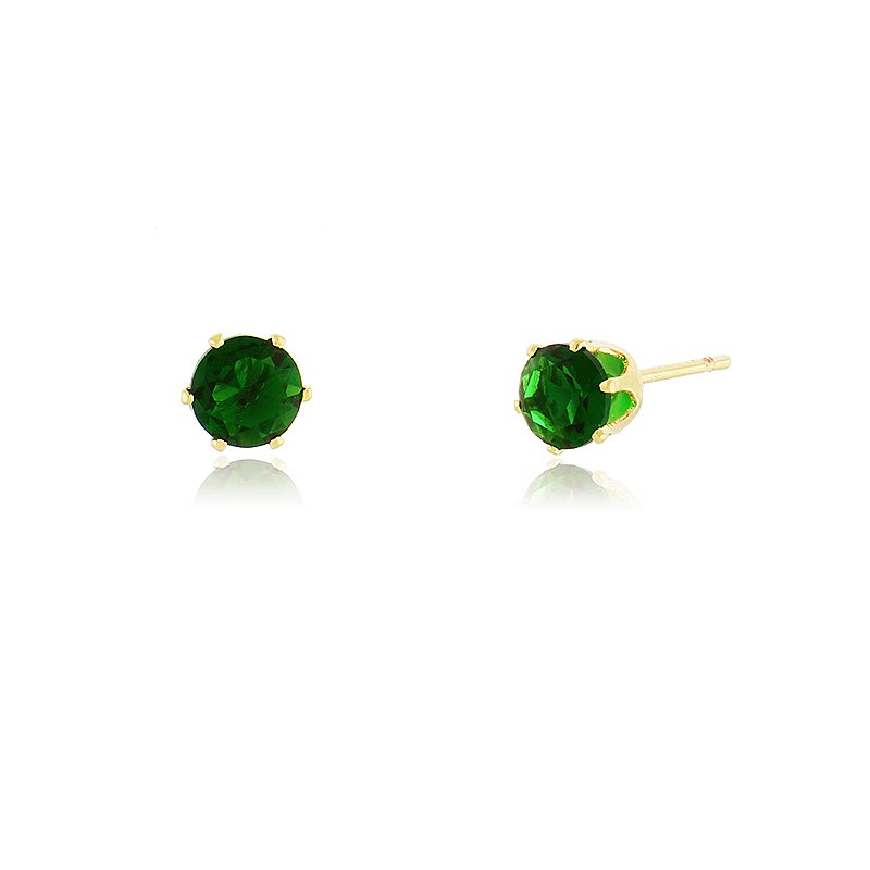 Brinco ponto de luz folheado a ouro 18k