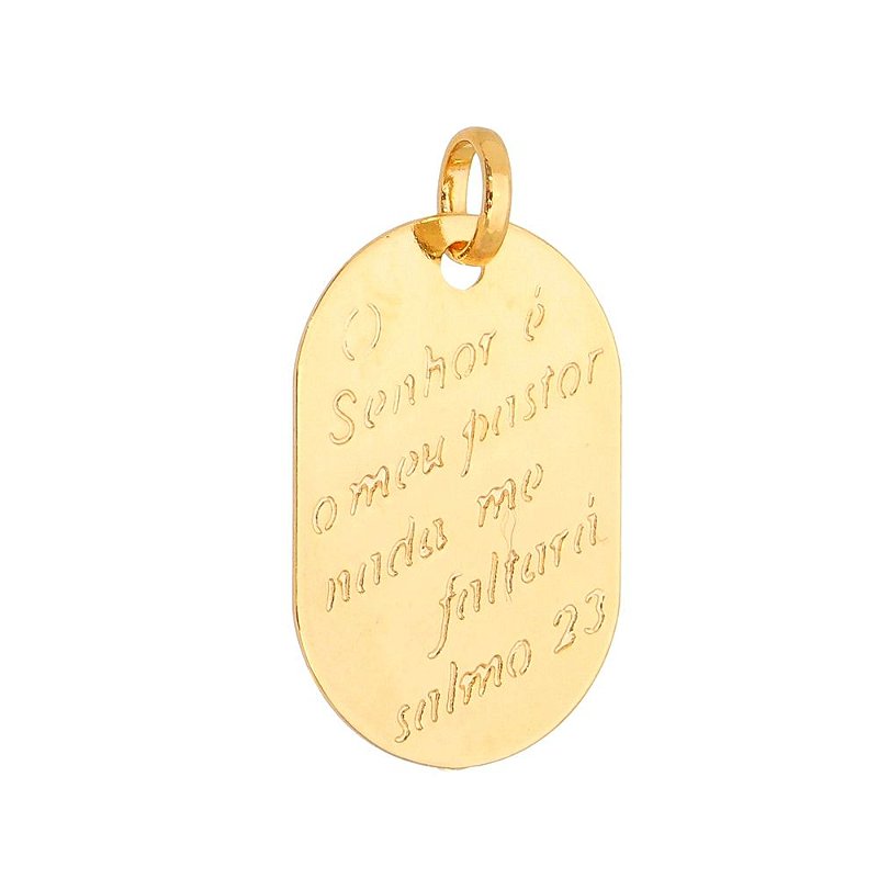 Pingente folheado a ouro 18k